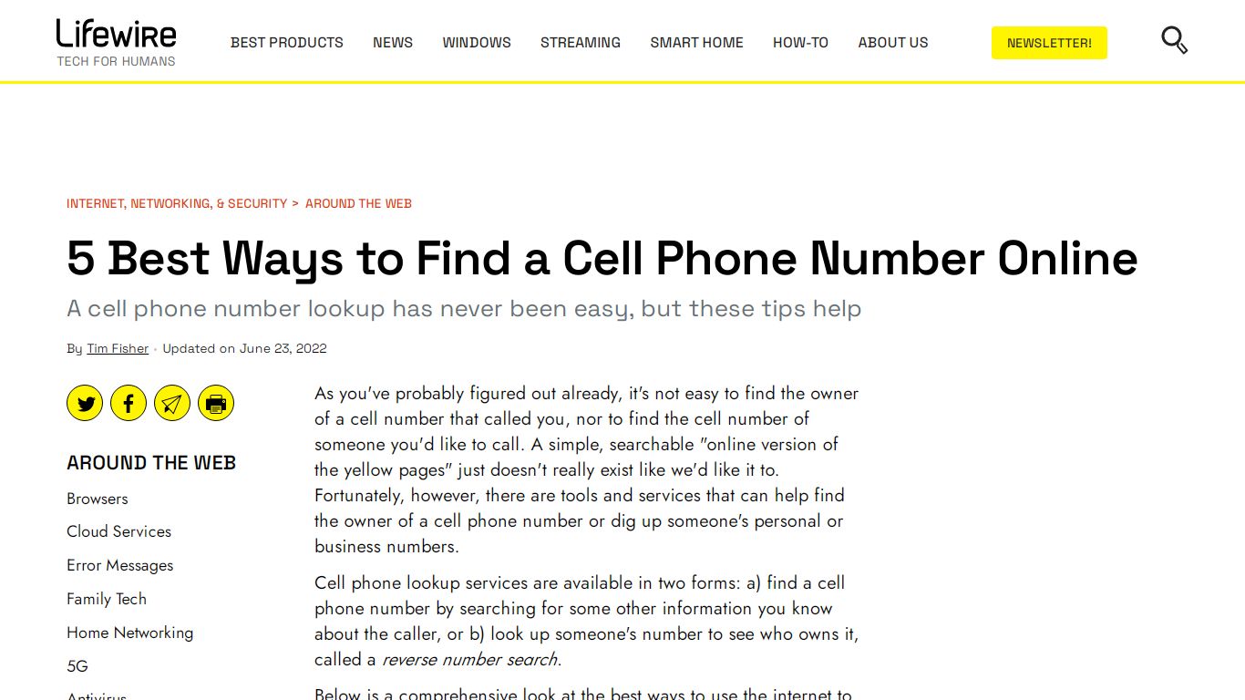 5 Best Ways to Find a Cell Phone Number Online - Lifewire